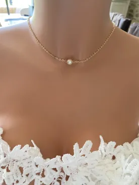 Collier de dos mariée Lyra