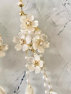 Boucles d'oreilles mariée Lénaé