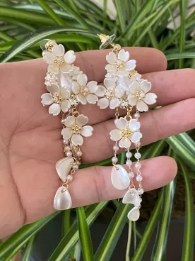 Boucles d'oreilles mariée Lénaé