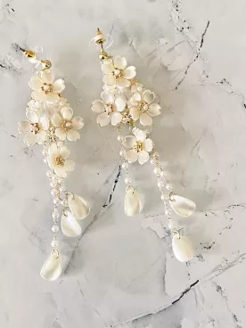 Boucles d'oreilles mariée Lénaé