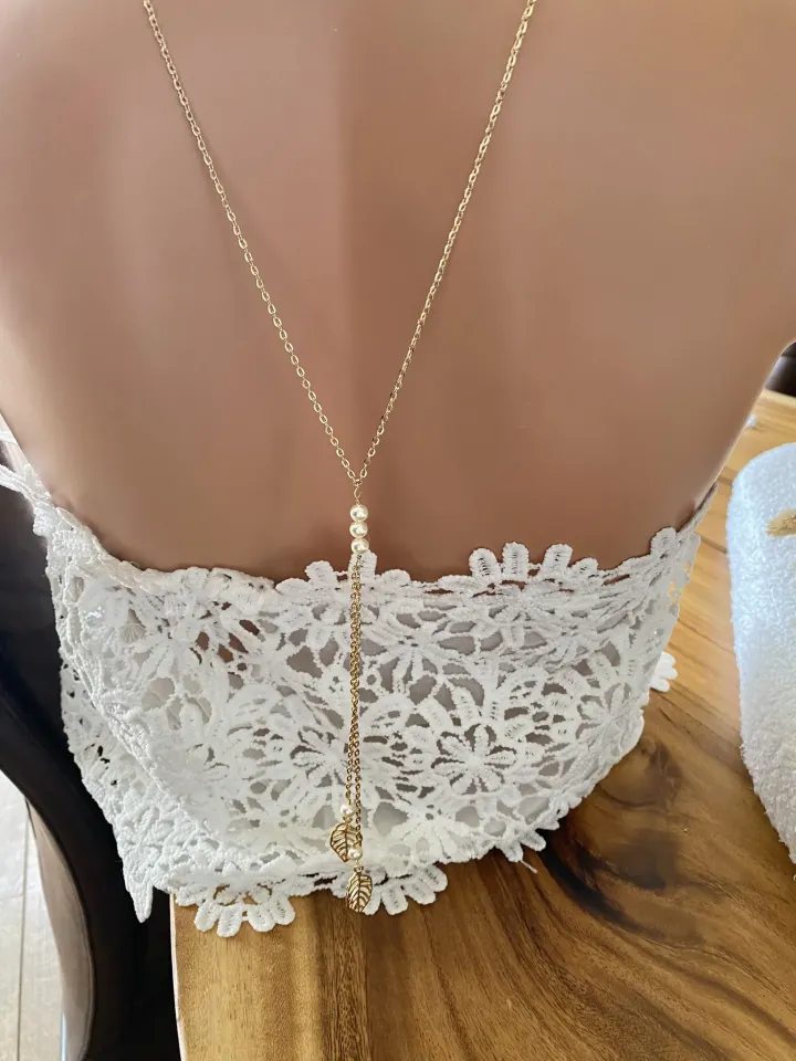 Collier de dos mariée Lyra Collier de dos mariée Lyra