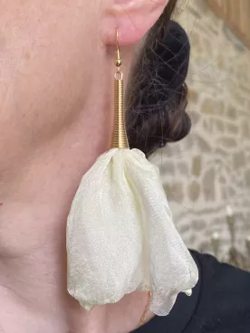 Boucles d'oreilles mariée Clémence