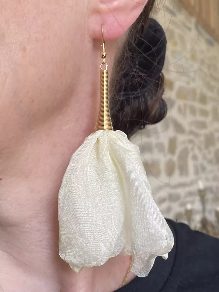 Boucles d'oreilles mariée Clémence