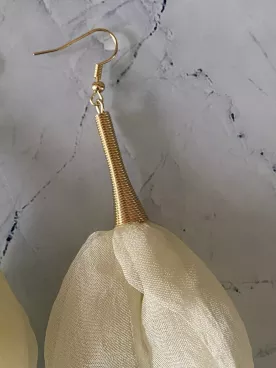 Boucles d'oreilles mariée Clémence