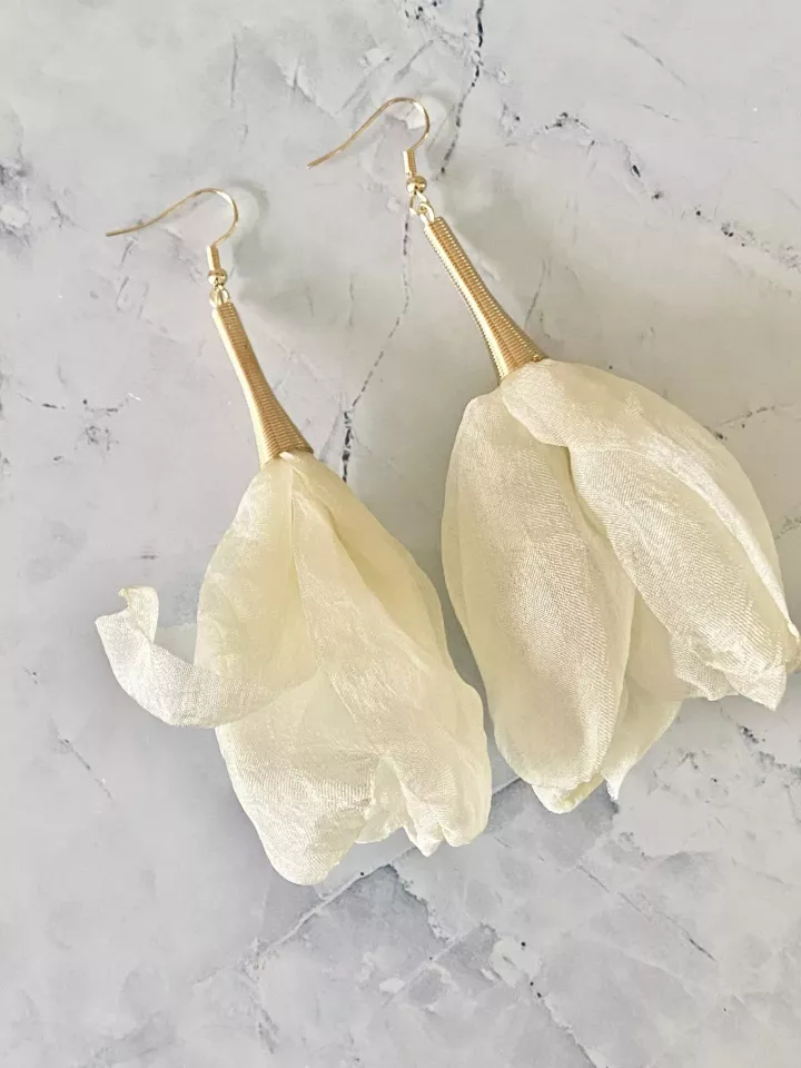 Boucles d'oreilles mariée Clémence