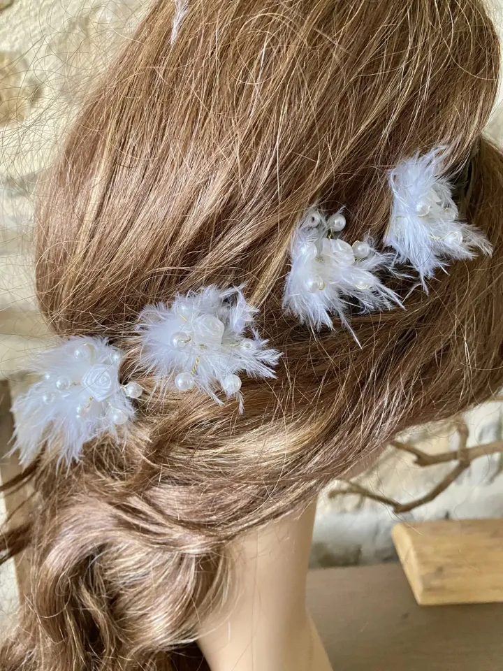 Pics à cheveux Elyse - lot de 4