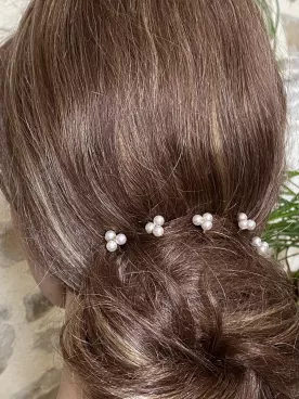 Perline – Lot de 5 Pics à Cheveux de Mariée en Perles Nacrées Swarovski