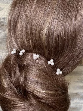 Perline – Lot de 5 Pics à Cheveux de Mariée en Perles Nacrées Swarovski