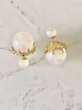Boucles d'oreilles mariée Camille