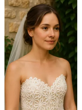 Nacrée – Puces Nacrées Élégantes pour Mariée, Boucles d’Oreilles Discrètes en Argent 925 ou Gold Filled, Bijou Fait Main