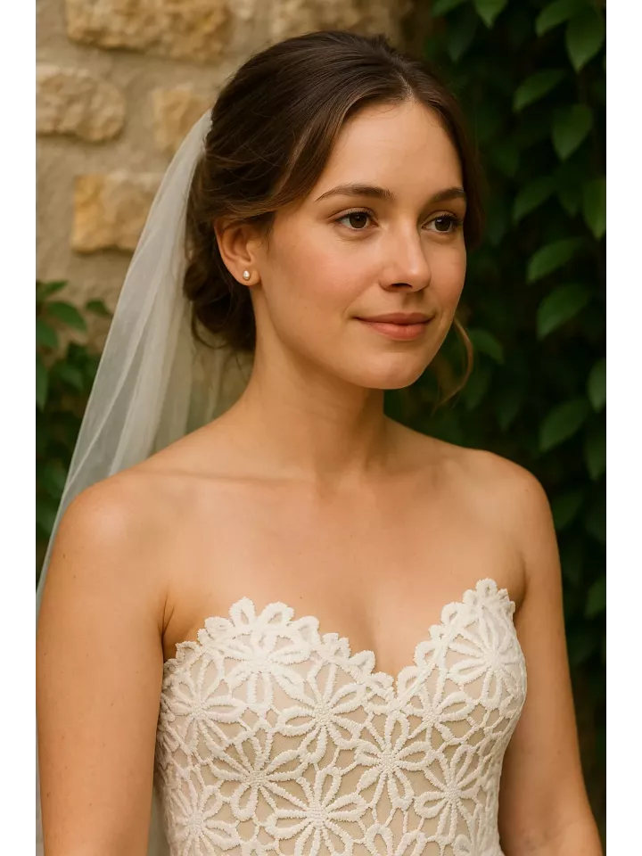 Nacrée – Puces Nacrées Élégantes pour Mariée, Boucles d’Oreilles Discrètes en Argent 925 ou Gold Filled, Bijou Fait Main