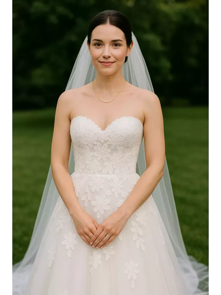 Sirius- Collier de mariée minimaliste doré – Véritables perles d’eau douce - perles nacrées Swarovski bijou délicat