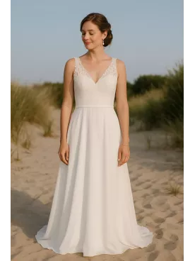 Mira - Bracelet  – Perles Nacrées Swarovski & Chaîne Dorée | Bijou Fin Mariée & Cérémonie