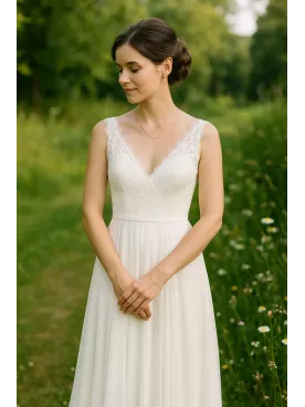 Olivia - Bracelet mariage délicat 6 perles Swarovski nacrées – Bijou de mariée fin et raffiné – Bracelet minimaliste