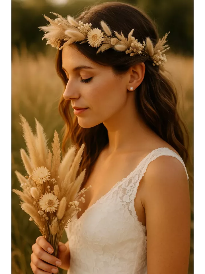 Élisea - Boucles d’Oreilles  – Puces Dorées à l’Or Fin 24K & Perles Nacrées Swarovski | Mariage Minimaliste et Raffiné