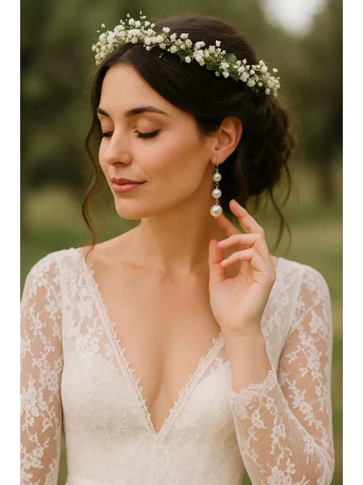 Sourcea– Boucles d’oreilles mariée tombantes nacrées en perles Swarovski, élégantes et raffinées Sourcea– Boucles d’oreilles mariée tombantes nacrées en perles Swarovski, élégantes et raffinées