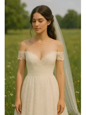 Goutte  – Collier raffiné pour mariée, chaîne fine et perles nacrées