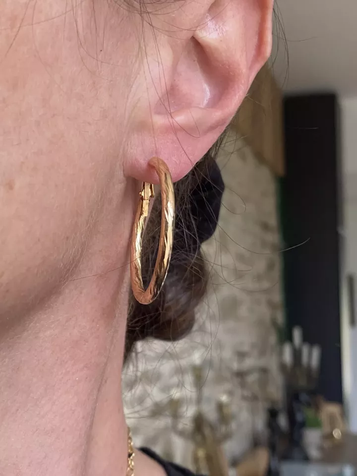 Boucles d'oreille Créoles Evangeline