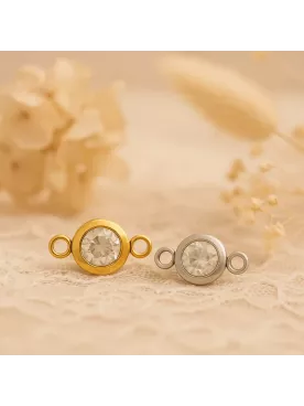 Brume — Headband de mariée Bijou de tête doré mariage, perles et cristaux raffinés