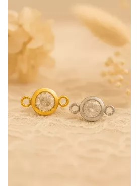 Brume — Headband de mariée Bijou de tête doré mariage, perles et cristaux raffinés