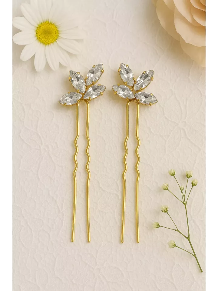 Éclats Cristallins – Lot de 2 pics à cheveux mariage en cristal Swarovski, strass bohème pour mariée Éclats Cristallins – Lot de 2 pics à cheveux mariage en cristal Swarovski, strass bohème pour mariée