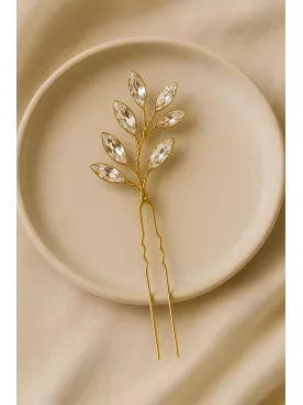 Chênes – Pic à cheveux cristal, bijou de mariage raffiné pour chignon flou