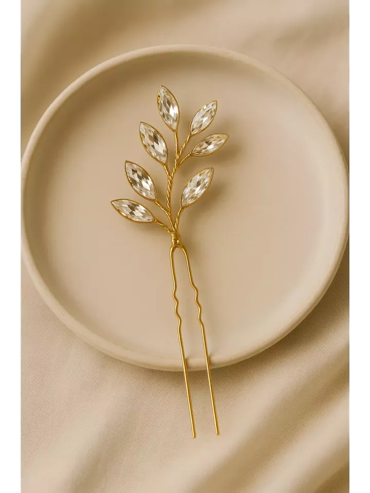 Chênes – Pic à cheveux cristal, bijou de mariage raffiné pour chignon flou Chênes – Pic à cheveux cristal, bijou de mariage raffiné pour chignon flou