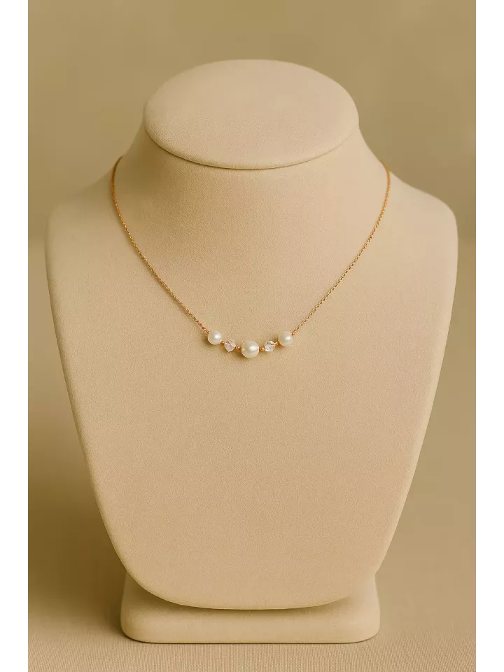 Sylvaé – Collier de mariée ras de cou avec perle Swarovski, bijou fin et chic pour mariage Sylvaé – Collier de mariée ras de cou avec perle Swarovski, bijou fin et chic pour mariage