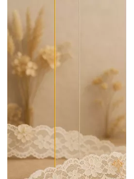 Douceur - Collier de mariée perles véritables –Acier inoxydable Mariage décolleté V avec perles d’eau naturelles  Bijoux Mariage