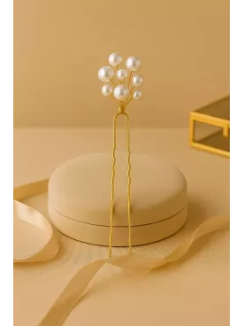 Shenzhen – Pic à cheveux avec  perles nacrées de Swarovski , bijou de mariage raffiné pour chignon flou