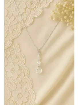 Écume– Collier de mariée en perles cristal de  Swarovski