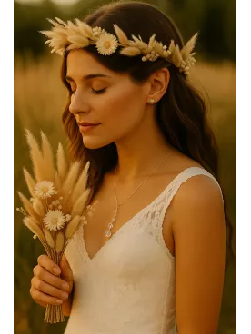 Écume– Collier de mariée en perles cristal de  Swarovski