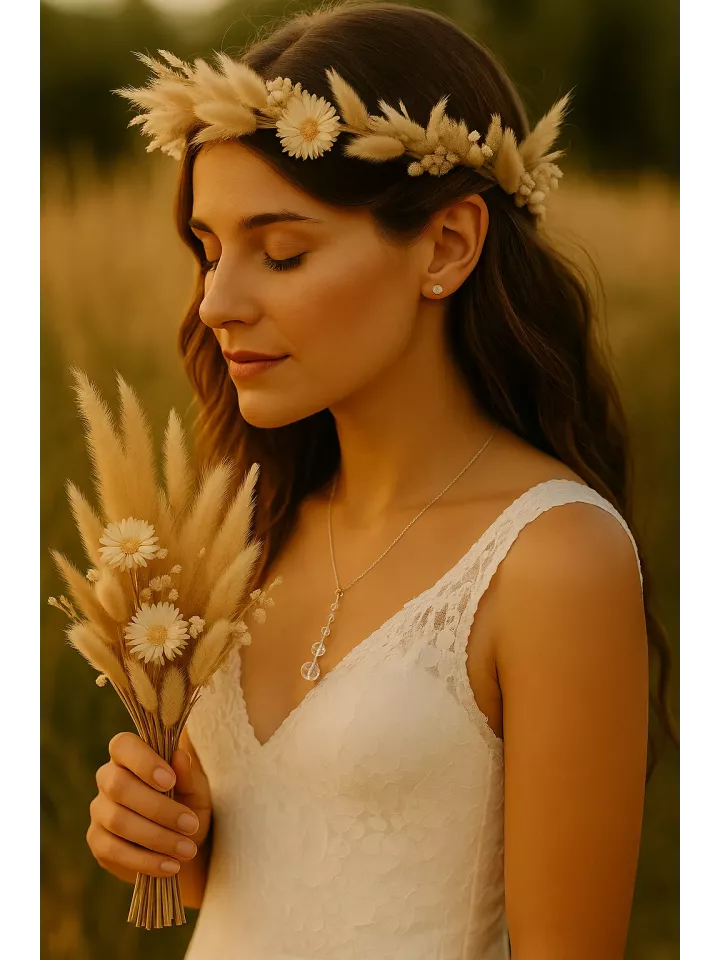 Écume– Collier de mariée en perles cristal de Swarovski Écume– Collier de mariée en perles cristal de Swarovski