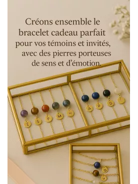 Bracelets personnalisés pour témoins et invités-Des bijoux uniques pour célébrer vos liens