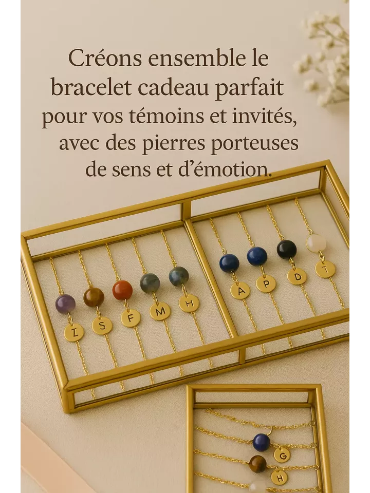 Bracelets personnalisés pour témoins et invités-Des bijoux uniques pour célébrer vos liens Bracelets personnalisés pour témoins et invités-Des bijoux uniques pour célébrer vos liens