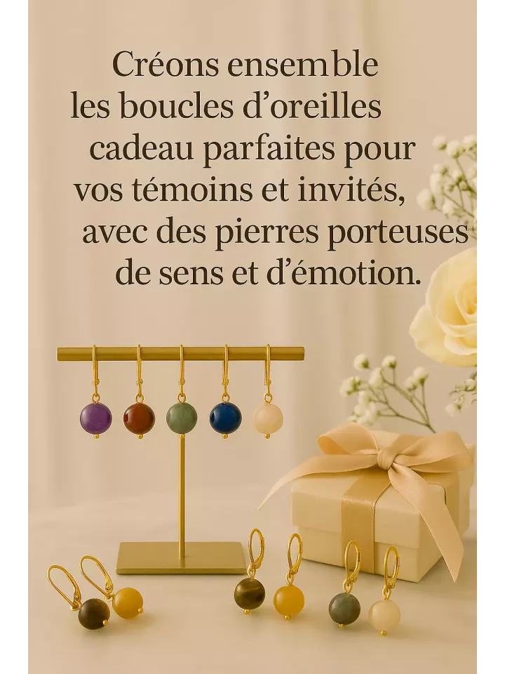 Boucles d'oreilles personnalisées pour témoins et invités-Des bijoux uniques pour célébrer vos liens Boucles d'oreilles personnalisées pour témoins et invités-Des bijoux uniques pour célébrer vos liens