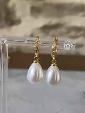 Boucles d'oreilles mariée Mila