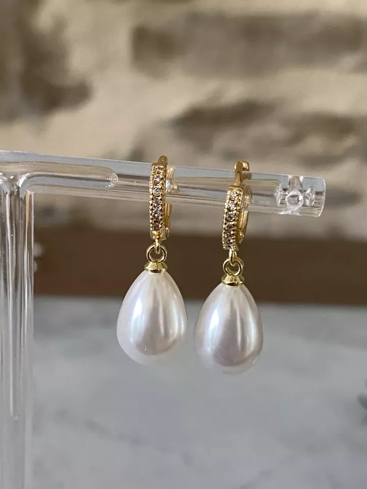 Boucles d'oreilles mariée Mila