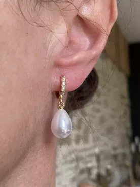 Boucles d'oreilles mariée Mila