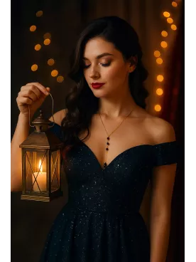 Heliconia – L’éclat d’un soir, la douceur d’un bijou-Collier raffiné en acier inoxydable