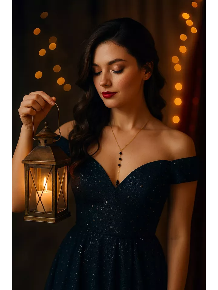 Heliconia – L’éclat d’un soir, la douceur d’un bijou-Collier raffiné en acier inoxydable