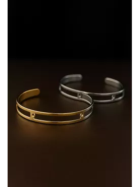 Calla- Bracelet  – Doré & Cristaux Noirs | Cadeau élégant pour témoin, maman ou soirée chic