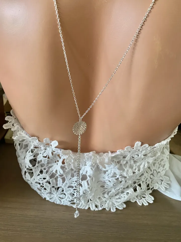 Collier de dos mariée Raphaëlle