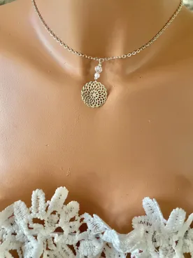 Collier de dos mariée Raphaëlle