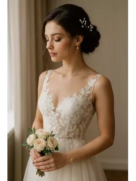 Pluie d'étoile - lot 2 Pics à cheveux de mariée orné de perles nacrées Swarovski