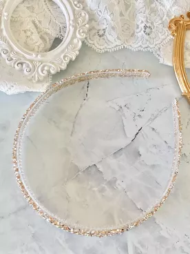 Isis – Serre-tête de mariée doré scintillant | Coiffure mariage bohème chic