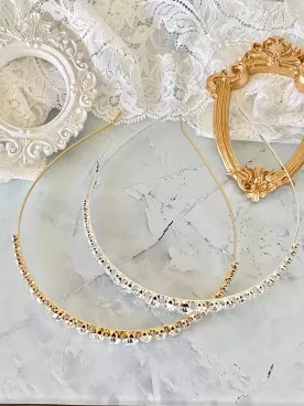 Séléné – Serre-tête de mariée | Accessoire coiffure mariage brillant et élégant