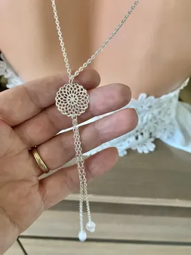 Collier de dos mariée Raphaëlle