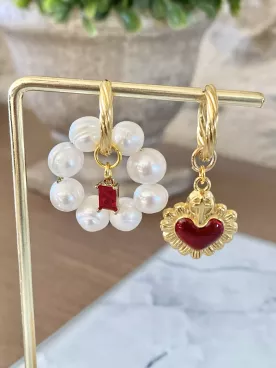 Duo Perlé & Cœur Doré – Parfait pour Témoins & Invités