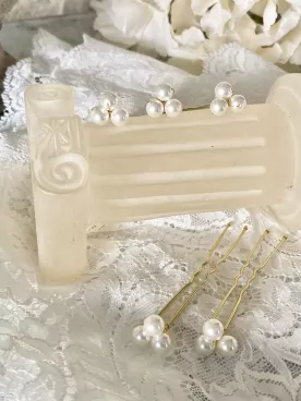 Pics à cheveux Mariée “Perline” – Lueur Nacrée